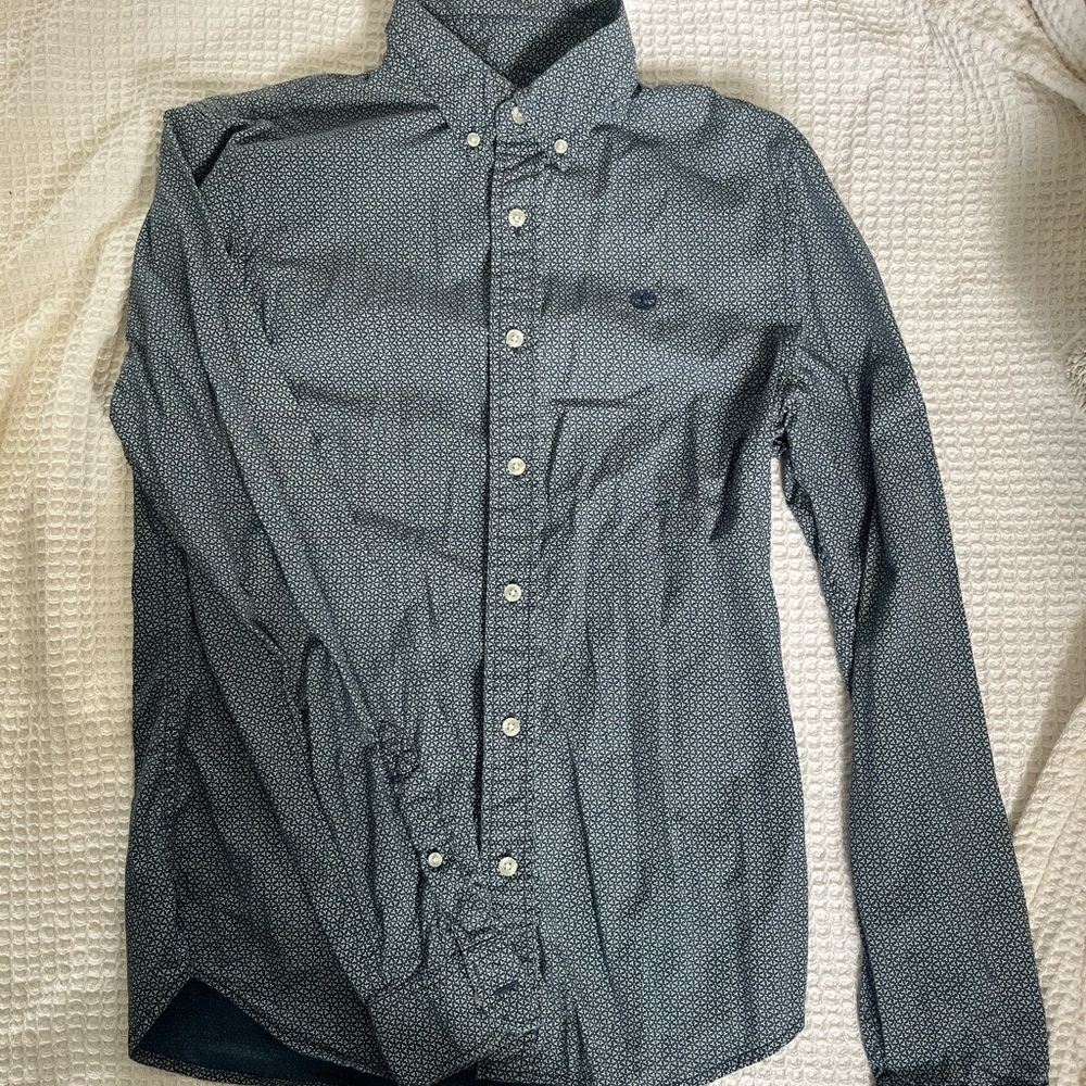 Men's Navy Dot Button-Down Shirt